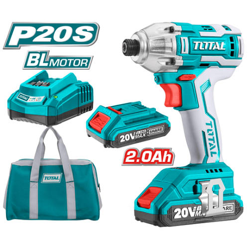 ATORNILLADOR IMPACTO BATERIA 1/4  TIRLI2002 20V TOTAL