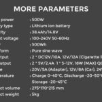 CENTRAL ELÉCTRICA PORTÁTIL 500W