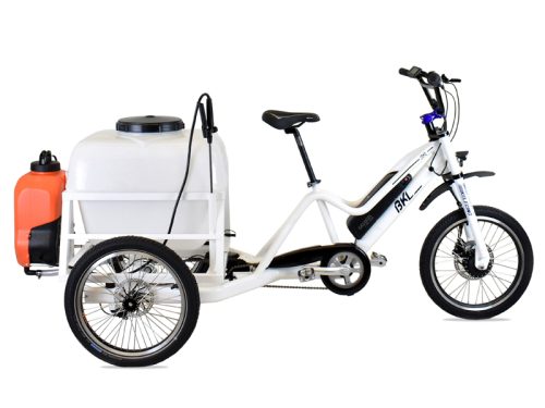 TRICICLO ELÉCTRICO INDUSTRIAL DE LIMPIEZA/SUMINISTROS/ AUXILIOS O DESINFECCIÓN PROLIMP