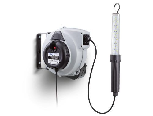 ENROLLADOR CON PORTÁTIL TALLER  LED 12/24v