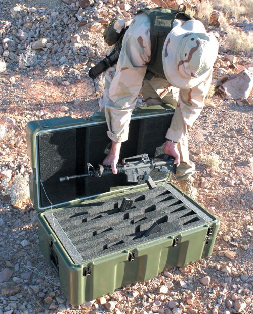 MALETAS ESPECIALES PARA EL TRANSPORTE MATERIALES MILITARES Y CAZA