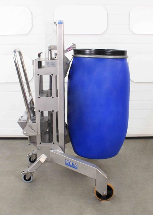 CARRO ELEVADOR DE BIDONES INOX DTP05-R500-SS