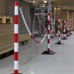 CONJUNTOS VARIADOS DE POSTES DE SEÑALIZACIÓN SEGURIDAD INDUSTRIAL