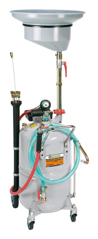 CARRO ASPIRADOR NEUMÁTICO DE ACEITE 90L CON EMBUDO COLECTOR