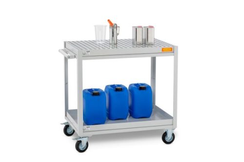 CARRO TALLER CON BANDEJA RETENEDORA