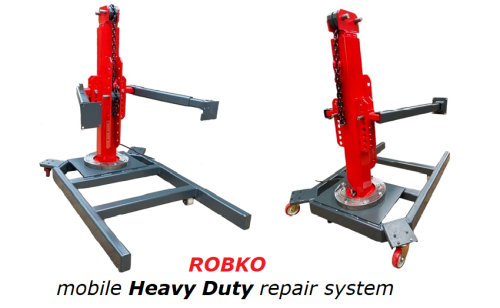 SISTEMA REPARACIÓN MÓVIL CARROCERÍA CAMIONES ROBKO