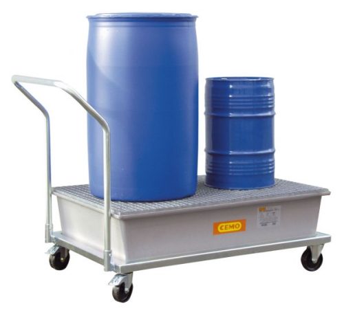 CARRO CONTENEDOR RESIDUOS QUIMICOS 220L