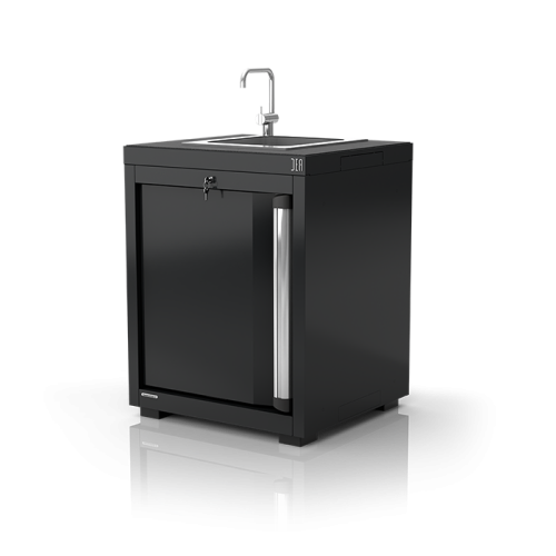 MÓDULO CON FREGADERO TALLER ACERO INOX AR-K058.11