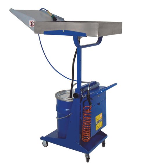 LAVADORA PIEZAS CON BANDEJA TELESCOPICA MÓVIL PARA FRENOS 521