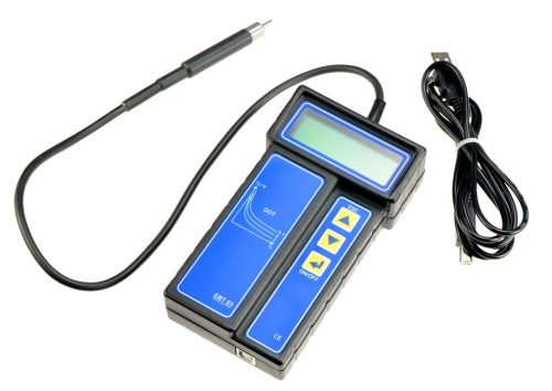 Comprobador de líquido de frenos modelo EBT03_USB, contenido de agua en %, punto de ebullición en °C, DOT 3/4/4 + cable USB + s