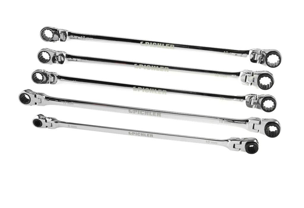 Juego de llaves de carraca 'Triple Plus' XL, 5 uds.