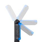 Luz de bolsillo LED plegable con función de rotación de 360°, 3 piezas.