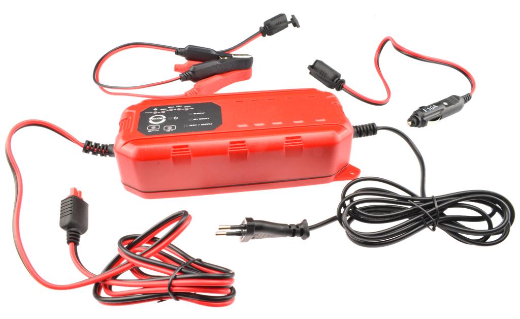 Cargadores de batería automáticos 12V/24V, 7A