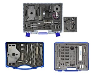 Kit de extracción de inyectores MOD. M9R y Sofim con cilindro hidráulico de 20 T que incluye limpieza del eje del inyector y de